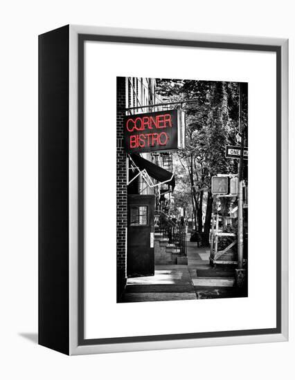 Urban Scene, Corner Bistro, Meatpacking and West Village, Manhattan, New York-Philippe Hugonnard-Framed Premier Image Canvas