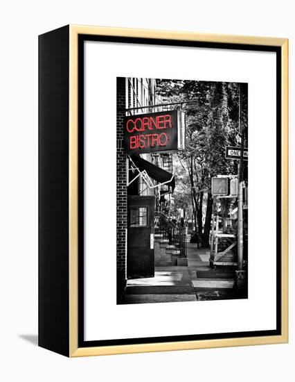 Urban Scene, Corner Bistro, Meatpacking and West Village, Manhattan, New York-Philippe Hugonnard-Framed Premier Image Canvas