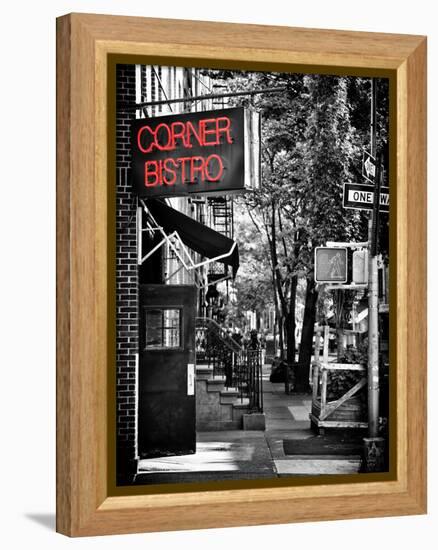 Urban Scene, Corner Bistro, Meatpacking and West Village, Manhattan, New York-Philippe Hugonnard-Framed Premier Image Canvas