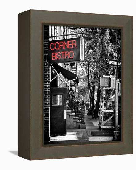 Urban Scene, Corner Bistro, Meatpacking and West Village, Manhattan, New York-Philippe Hugonnard-Framed Premier Image Canvas