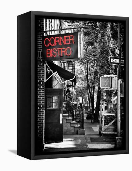 Urban Scene, Corner Bistro, Meatpacking and West Village, Manhattan, New York-Philippe Hugonnard-Framed Premier Image Canvas