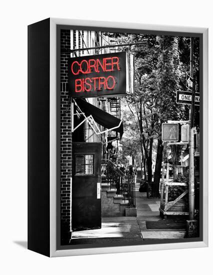 Urban Scene, Corner Bistro, Meatpacking and West Village, Manhattan, New York-Philippe Hugonnard-Framed Premier Image Canvas