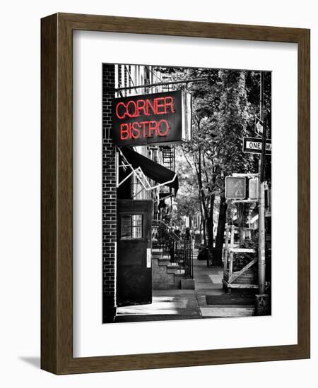 Urban Scene, Corner Bistro, Meatpacking and West Village, Manhattan, New York-Philippe Hugonnard-Framed Photographic Print