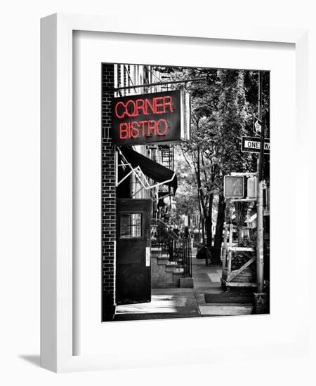 Urban Scene, Corner Bistro, Meatpacking and West Village, Manhattan, New York-Philippe Hugonnard-Framed Photographic Print