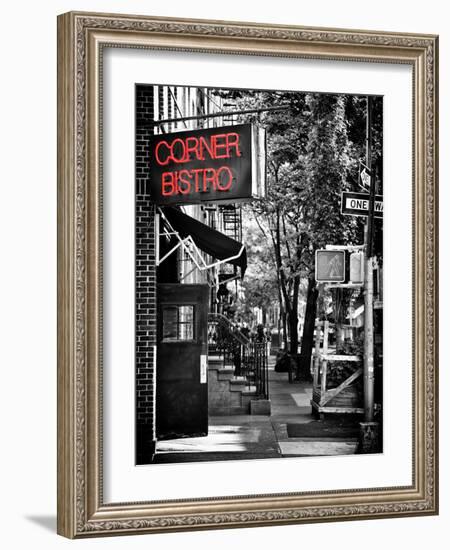 Urban Scene, Corner Bistro, Meatpacking and West Village, Manhattan, New York-Philippe Hugonnard-Framed Photographic Print