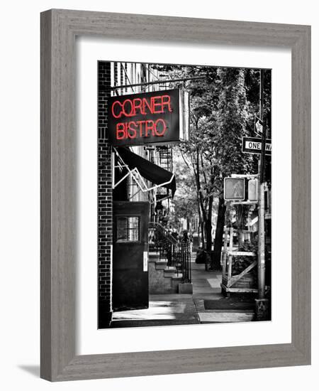 Urban Scene, Corner Bistro, Meatpacking and West Village, Manhattan, New York-Philippe Hugonnard-Framed Photographic Print