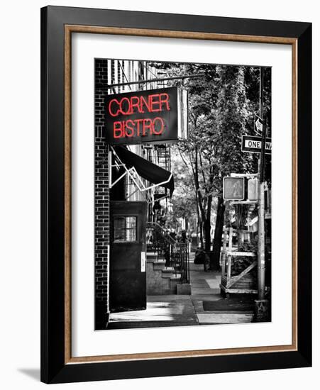 Urban Scene, Corner Bistro, Meatpacking and West Village, Manhattan, New York-Philippe Hugonnard-Framed Photographic Print