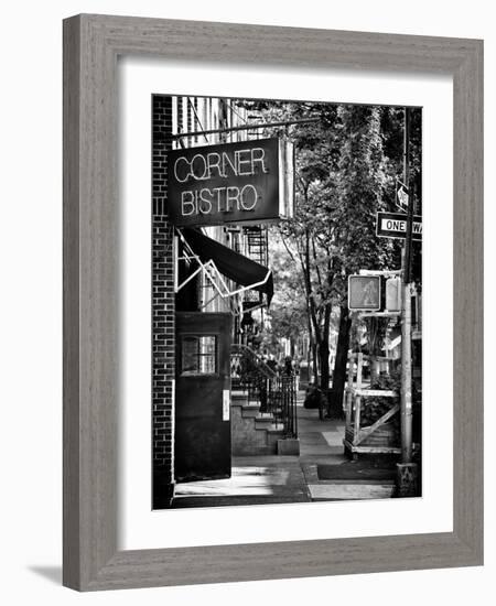 Urban Scene, Corner Bistro, Meatpacking and West Village, Manhattan, New York-Philippe Hugonnard-Framed Photographic Print