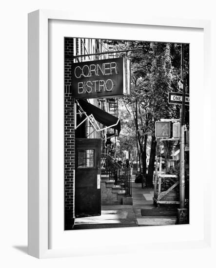 Urban Scene, Corner Bistro, Meatpacking and West Village, Manhattan, New York-Philippe Hugonnard-Framed Photographic Print