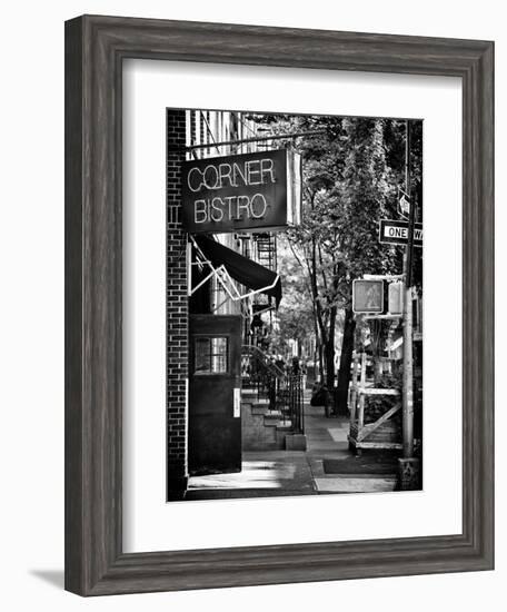 Urban Scene, Corner Bistro, Meatpacking and West Village, Manhattan, New York-Philippe Hugonnard-Framed Photographic Print