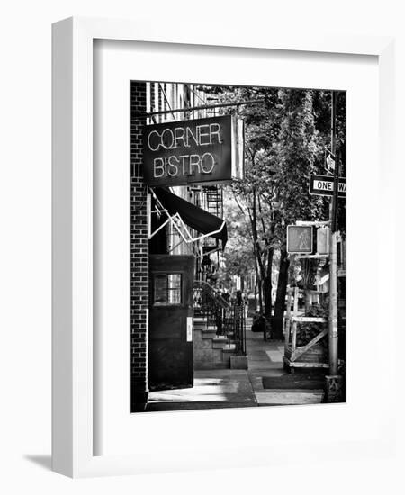 Urban Scene, Corner Bistro, Meatpacking and West Village, Manhattan, New York-Philippe Hugonnard-Framed Photographic Print