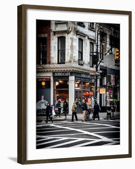 Urban Scene in Broadway - NYC Crosswalk - Manhattan - New York City - United States - USA-Philippe Hugonnard-Framed Photographic Print