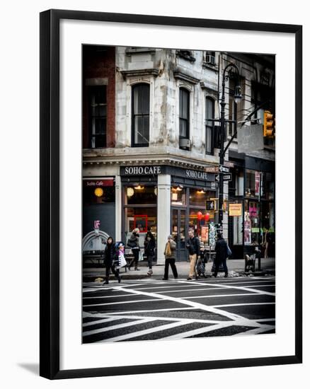 Urban Scene in Broadway - NYC Crosswalk - Manhattan - New York City - United States - USA-Philippe Hugonnard-Framed Photographic Print