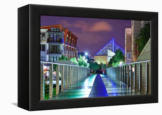 Urban Scene in Downtown Chattanooga, Tennessee, Usa.-SeanPavonePhoto-Framed Premier Image Canvas