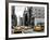 Urban Scene with Yellow Cab in Broadway-Philippe Hugonnard-Framed Photographic Print