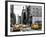 Urban Scene with Yellow Cab in Broadway-Philippe Hugonnard-Framed Photographic Print