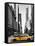 Urban Scene with Yellow Taxis-Philippe Hugonnard-Framed Premier Image Canvas