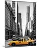 Urban Scene with Yellow Taxis-Philippe Hugonnard-Mounted Art Print