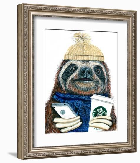 Urban Sloth-Melissa Symons-Framed Art Print