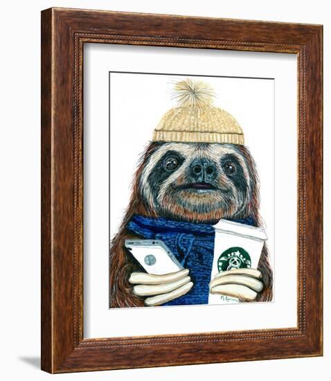 Urban Sloth-Melissa Symons-Framed Art Print