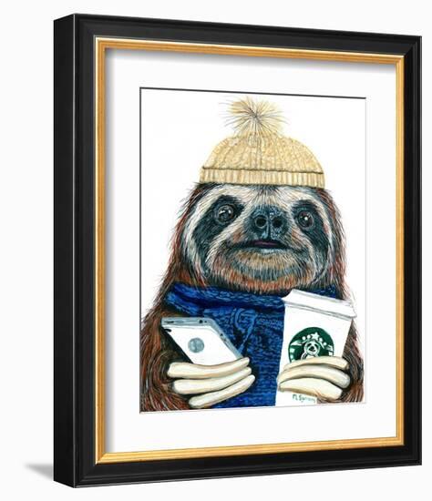 Urban Sloth-Melissa Symons-Framed Art Print