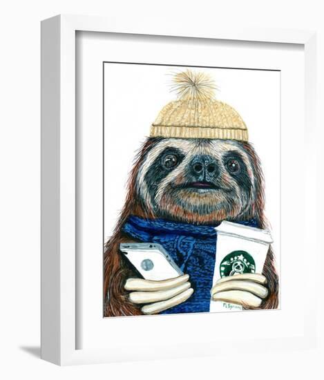 Urban Sloth-Melissa Symons-Framed Art Print