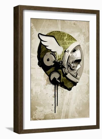 Urban Spaceman-Hidden Moves-Framed Art Print