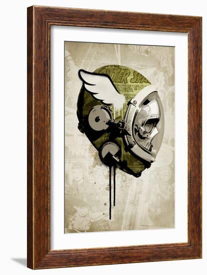 Urban Spaceman-Hidden Moves-Framed Art Print