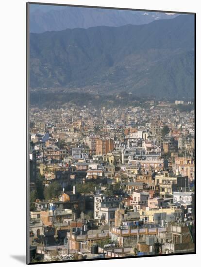 Urban Sprawl in Western Valley, Kathmandu, Nepal-Tony Waltham-Mounted Photographic Print