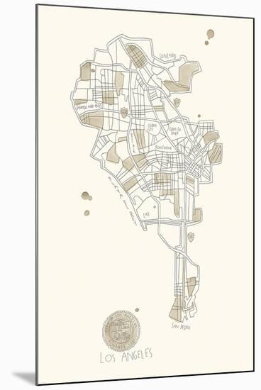 Urban Sprawl - LA-Kristine Hegre-Mounted Giclee Print