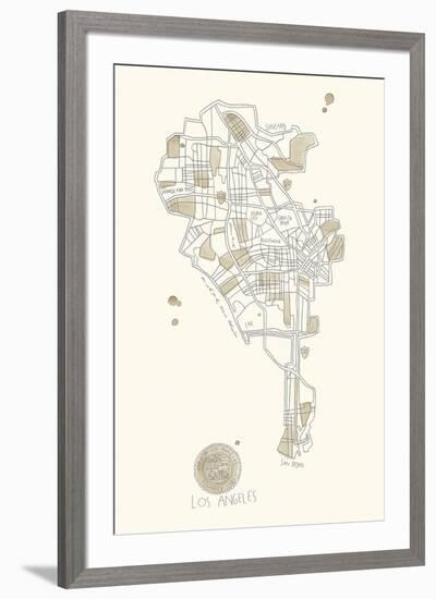 Urban Sprawl - LA-Kristine Hegre-Framed Giclee Print