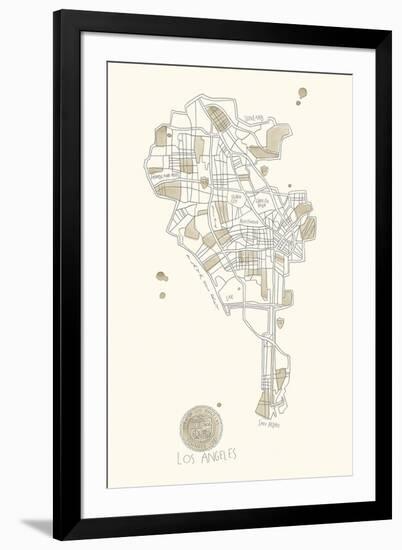 Urban Sprawl - LA-Kristine Hegre-Framed Giclee Print