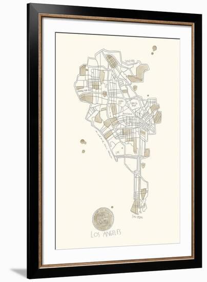 Urban Sprawl - LA-Kristine Hegre-Framed Giclee Print