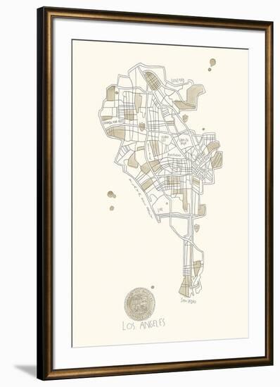 Urban Sprawl - LA-Kristine Hegre-Framed Giclee Print