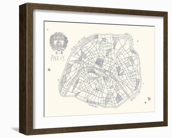 Urban Sprawl - Paris-Kristine Hegre-Framed Giclee Print