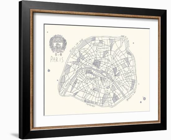 Urban Sprawl - Paris-Kristine Hegre-Framed Giclee Print