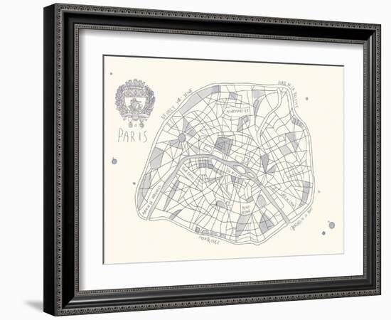 Urban Sprawl - Paris-Kristine Hegre-Framed Giclee Print