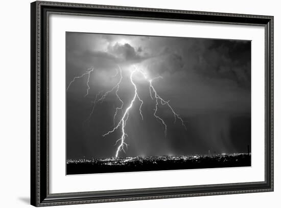 Urban Storm BW-Douglas Taylor-Framed Photo