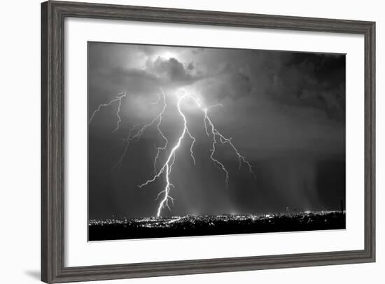 Urban Storm BW-Douglas Taylor-Framed Photo