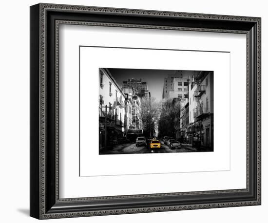 Urban Street Scene of Manhattan in Winter-Philippe Hugonnard-Framed Art Print