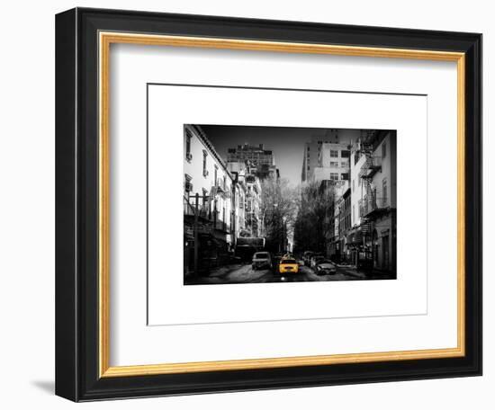 Urban Street Scene of Manhattan in Winter-Philippe Hugonnard-Framed Art Print