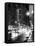 Urban Street View on Avenue of the Americas by Night-Philippe Hugonnard-Framed Premier Image Canvas