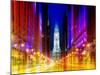 Urban Stretch Series - City Hall and Avenue of the Arts by Night - Philadelphia - Pennsylvania-Philippe Hugonnard-Mounted Photographic Print