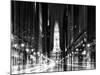 Urban Stretch Series - City Hall and Avenue of the Arts by Night - Philadelphia - Pennsylvania-Philippe Hugonnard-Mounted Photographic Print