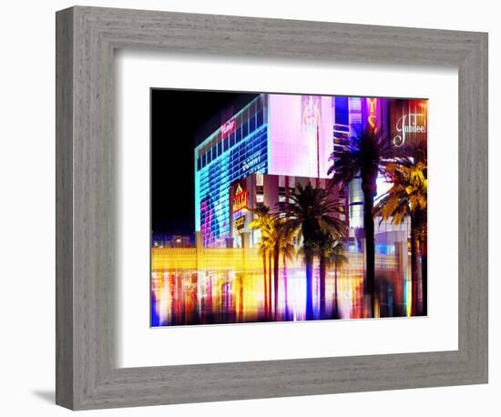 Urban Stretch Series, Fine Art, Strip, Casino, Las Vegas, Nevada, United States-Philippe Hugonnard-Framed Photographic Print