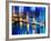 Urban Stretch Series - The Tower Bridge over the River Thames by Night - London-Philippe Hugonnard-Framed Photographic Print