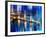 Urban Stretch Series - The Tower Bridge over the River Thames by Night - London-Philippe Hugonnard-Framed Photographic Print