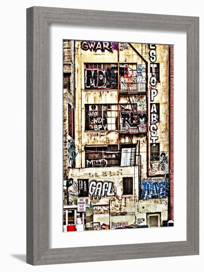 Urban Tags I-Honey Malek-Framed Art Print