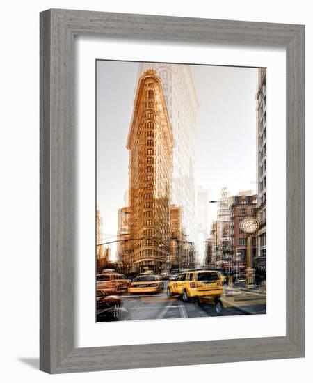 Urban Vibrations Series, Fine Art, Flatiron Building, Manhattan, New York City, United States-Philippe Hugonnard-Framed Photographic Print