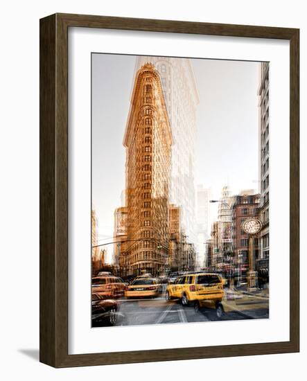 Urban Vibrations Series, Fine Art, Flatiron Building, Manhattan, New York City, United States-Philippe Hugonnard-Framed Photographic Print